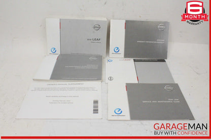 18 Nissan Leaf Owner Owner's Operator Manual Maintenance Guide Booklet w/ Case