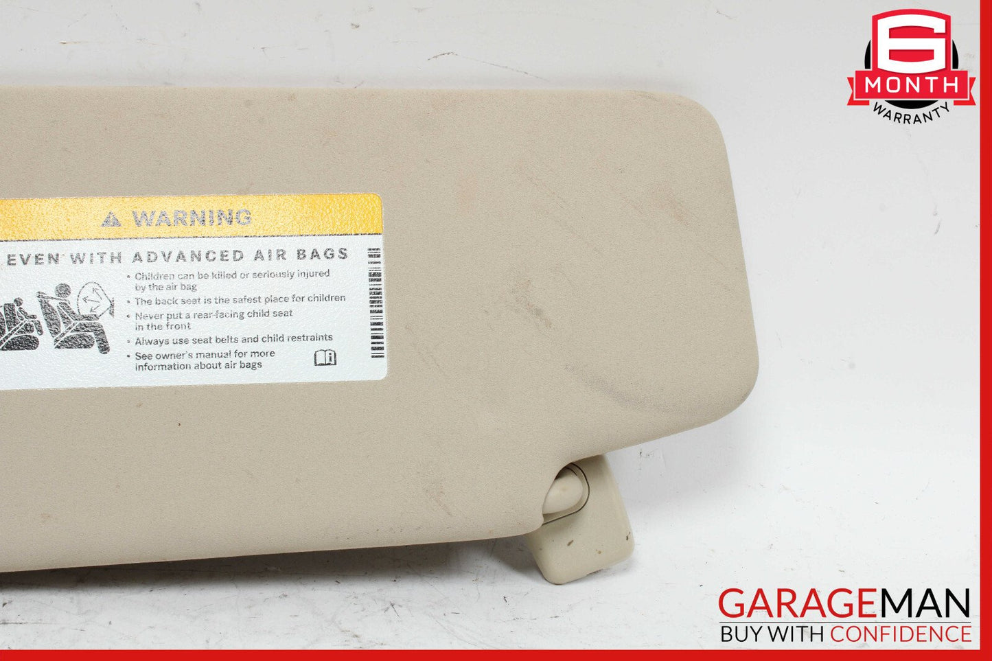 08-14 Mercedes W204 C250 C300 C350 Right Side Sunvisor Sun Visor Beige OEM