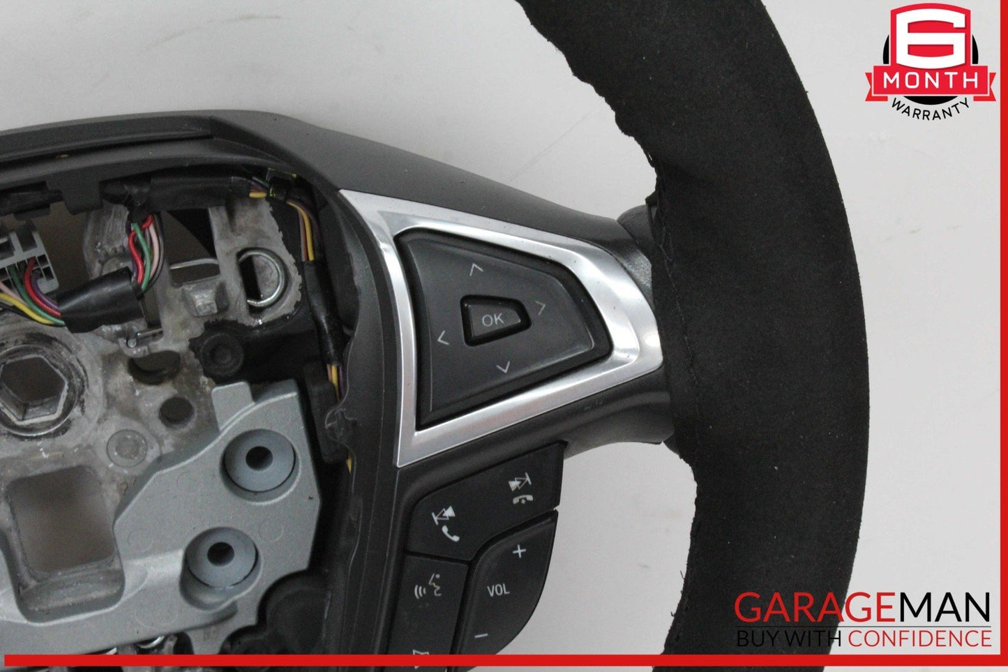 13-16 Ford Fusion Front Left Driver Side Multifunction Steering Wheel Black OEM
