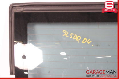 03-11 Mercedes R230 SL500 SL550 SL55 AMG Rear Back Windshield Window Glass Clear
