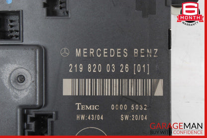 06-11 Mercedes W219 CLS500 CLS63 Rear Right Door Control Module 2198200326