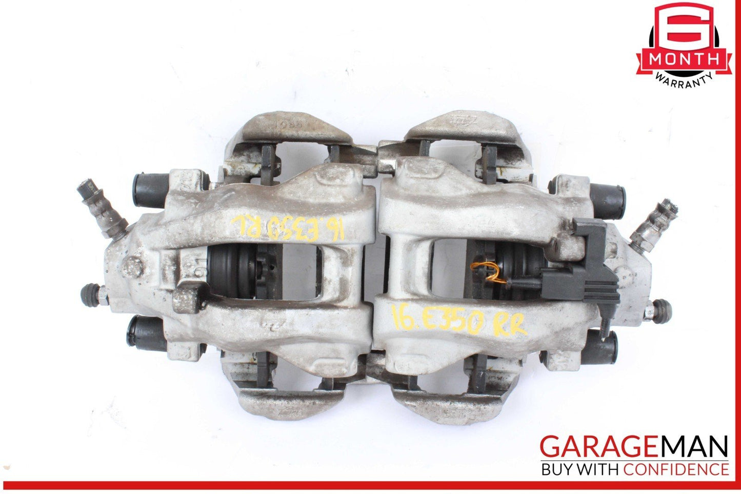 10-18 Mercedes W212 E350 Rear Left & Right Side Brake Caliper Calipers Set OEM