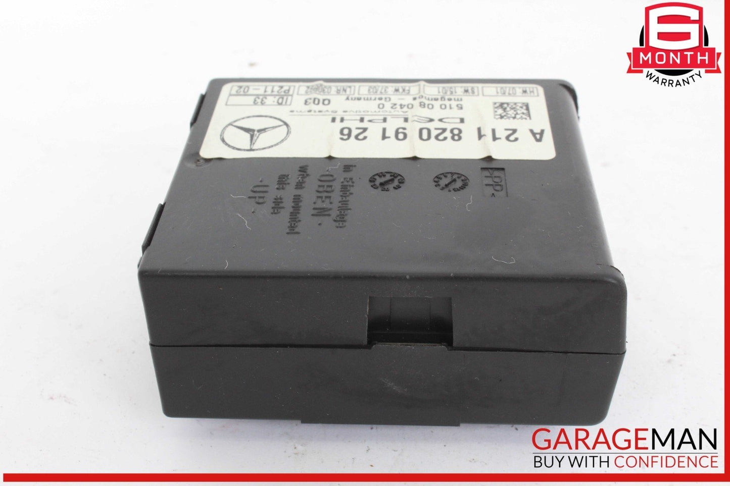 00-12 Mercedes R230 SL500 CL500 Anti Theft Alarm Sensor Control Module Unit OEM