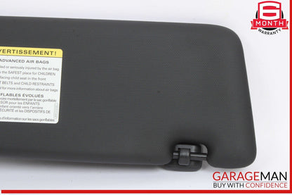 15-18 Audi Q3 Q5 Front Left Driver Side Sun Visor Sunvisor Black 8K0857551 OEM