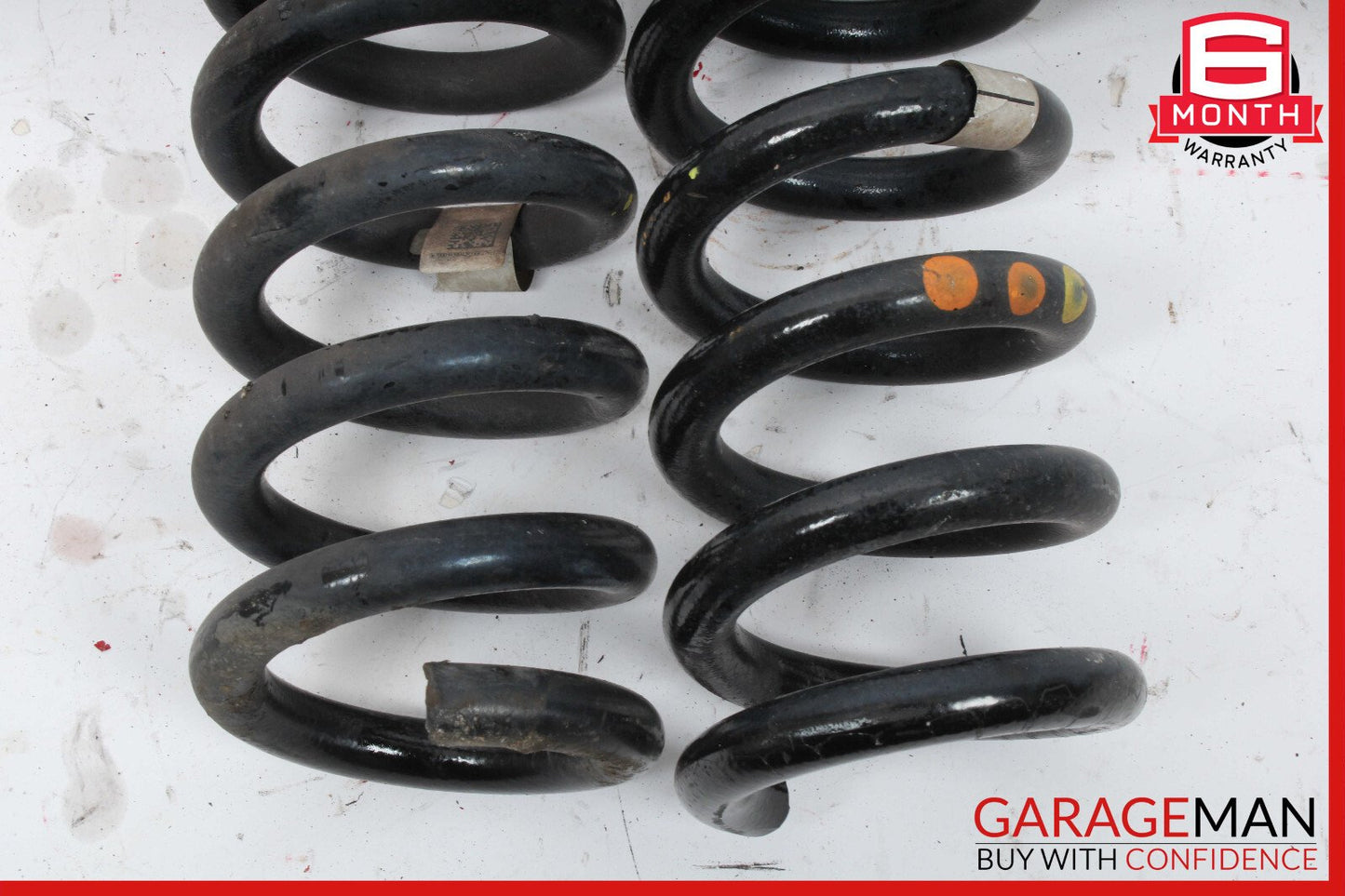 14-17 Maserati Ghibli Rear Right & Left Suspension Coil Spring Absorber Set OEM