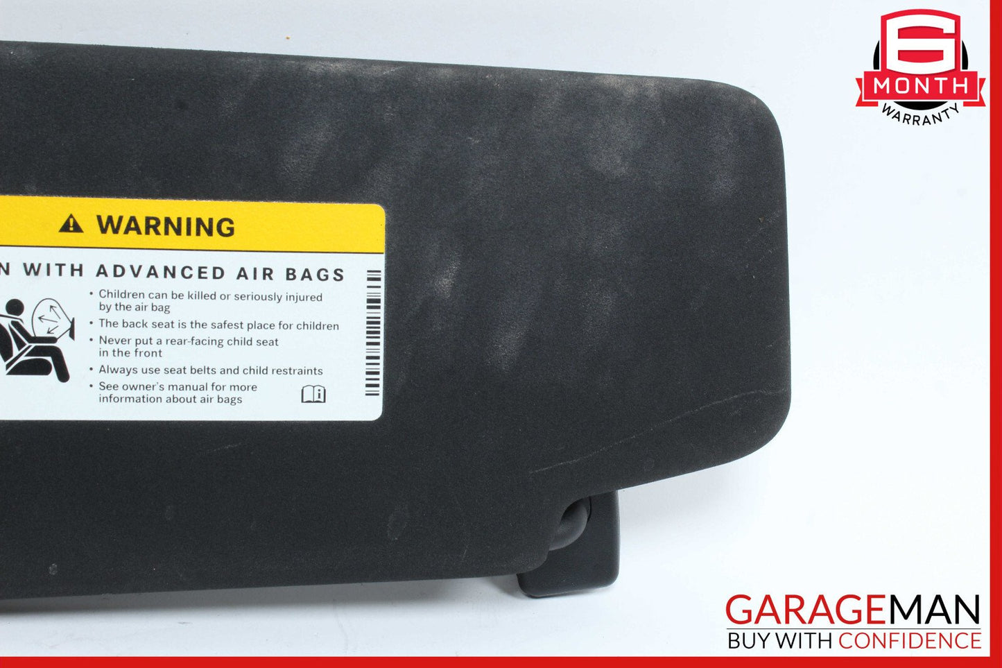 08-15 Mercedes W204 C250 C350 Right Side Sun Visor Shade Sunvisor Black OEM