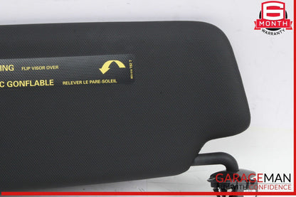 14-17 Audi Q5 SQ5 Front Right Side Sun Visor Sunvisor Black 8U0857552F OEM