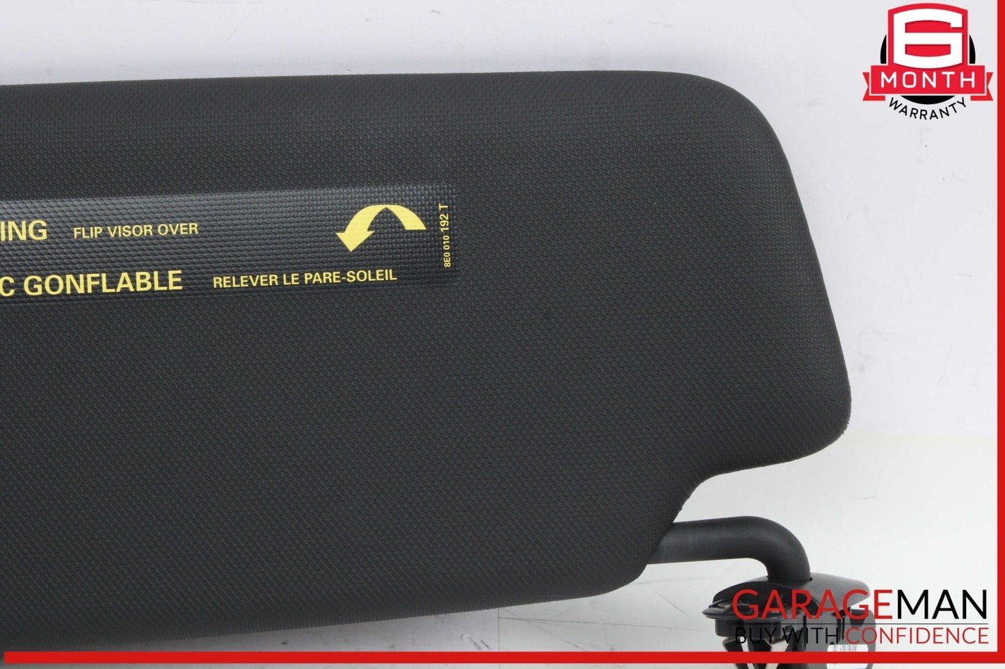 14-17 Audi Q5 SQ5 Front Right Side Sun Visor Sunvisor Black 8U0857552F OEM