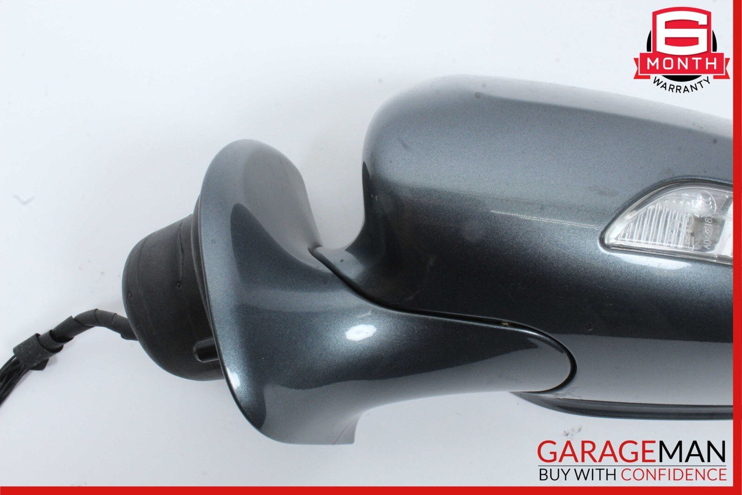 07-09 Mercedes W211 E320 E350 Front Left Side Door Mirror Rear View Grey OEM