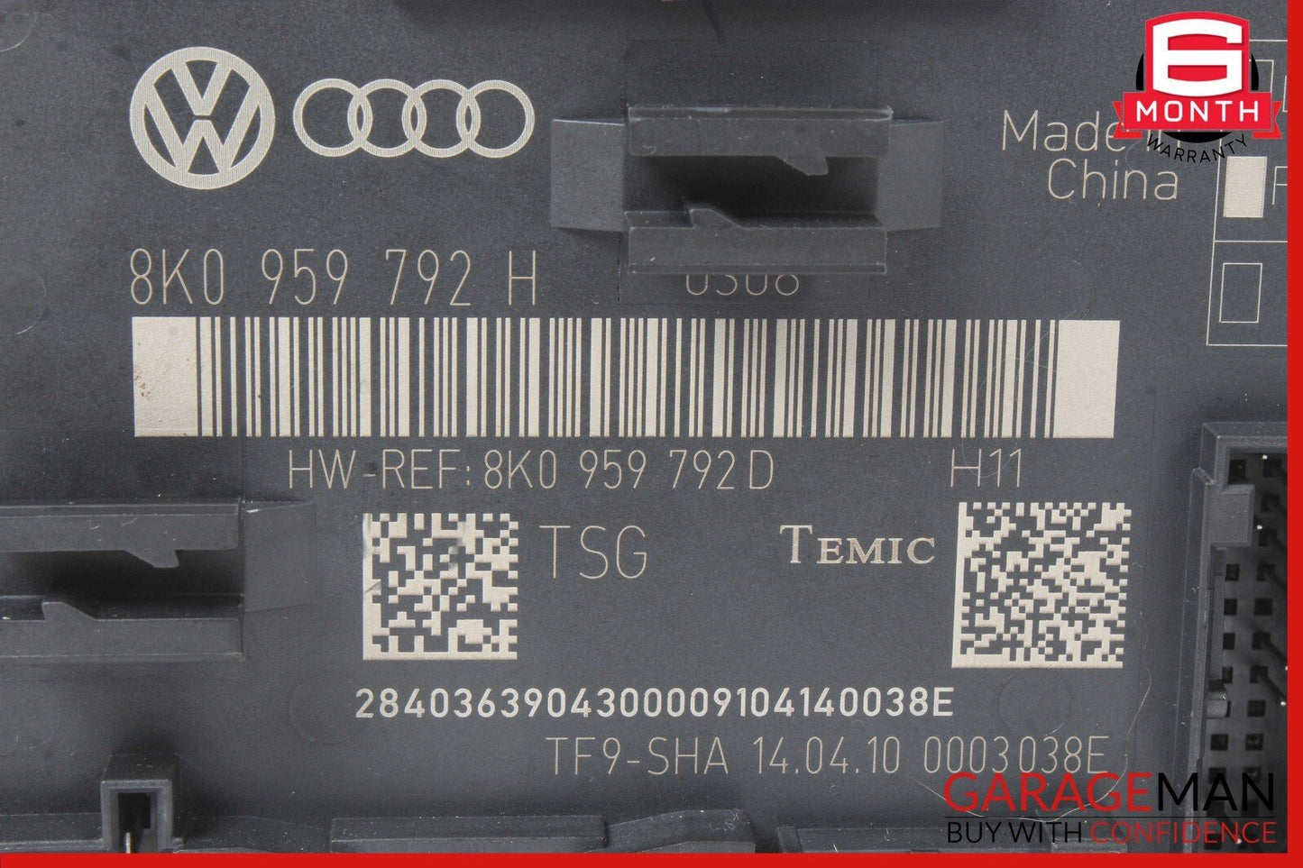 09-17 Audi S5 Q5 Front Right Passenger Side Door Control Module OEM