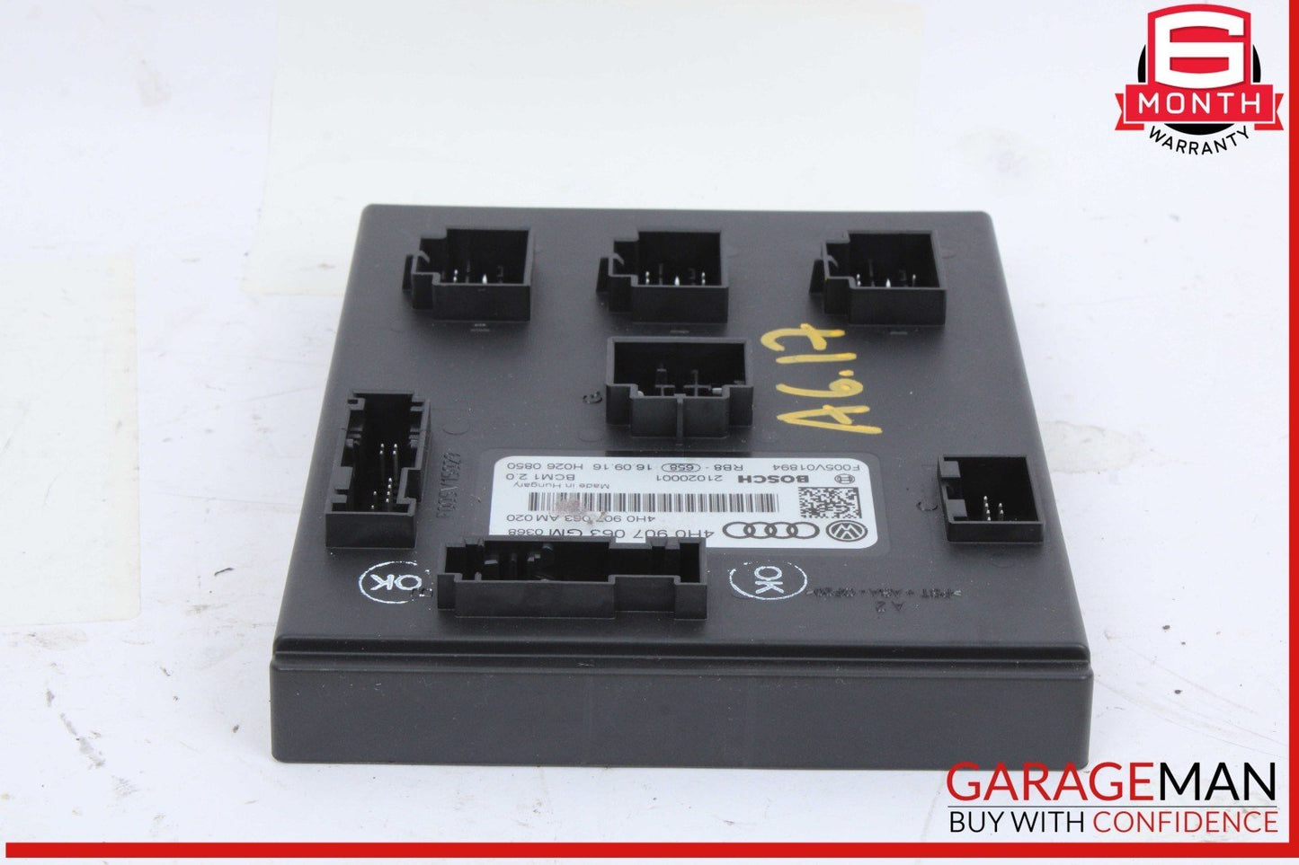12-18 Audi A6 A7 S6 S7 On Board Supply Body Control Module Unit 4H0907063GM OEM