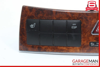 05-09 Mercedes CLK550 CLK350 CLK500 Center Dashboard Control Switch Control Wood