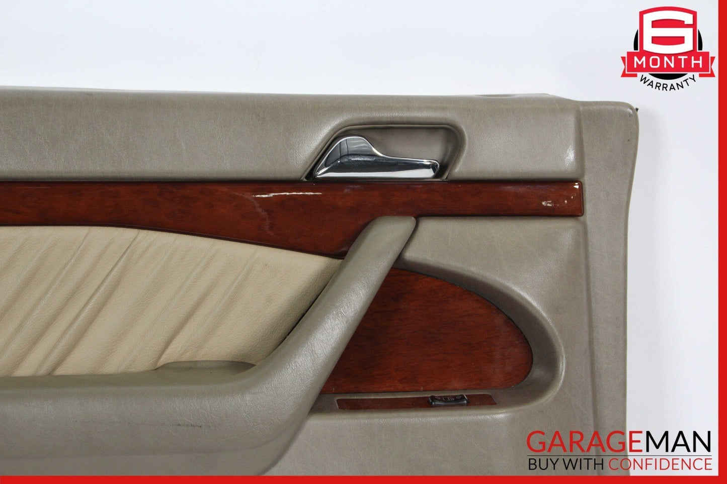 94-99 Mercedes W140 S320 Rear Left Side Interior Door Panel Trim Cover Beige