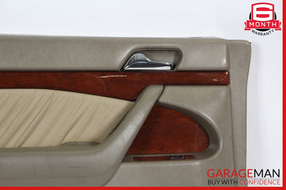 94-99 Mercedes W140 S320 Rear Left Side Interior Door Panel Trim Cover Beige