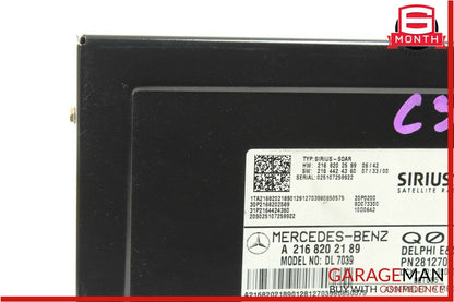 07-11 Mercedes C300 C350 S550 Sirius Satellite Radio Module Receiver OEM