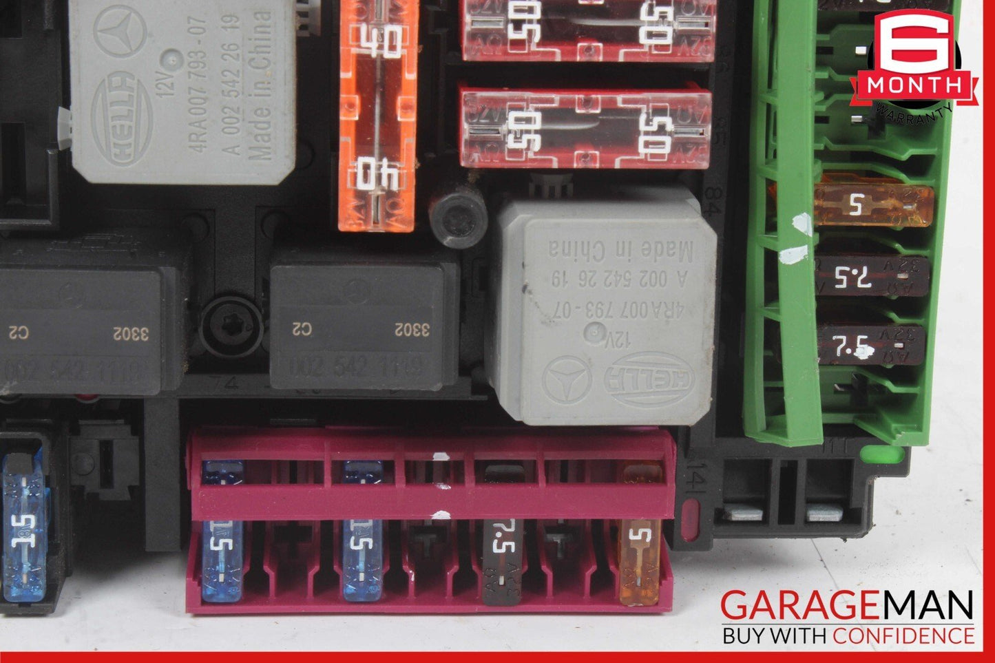 10-18 Mercedes W218 CLS500 E350 Rear Fuse Relay Box SAM Signal Acquisition OEM