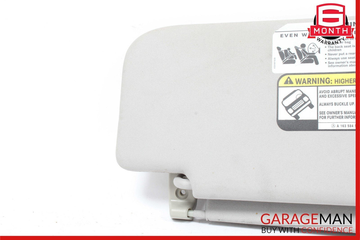 06-12 Mercedes X164 GL450 ML350 Front Left Side Sun Visor Sunvisor Grey OEM