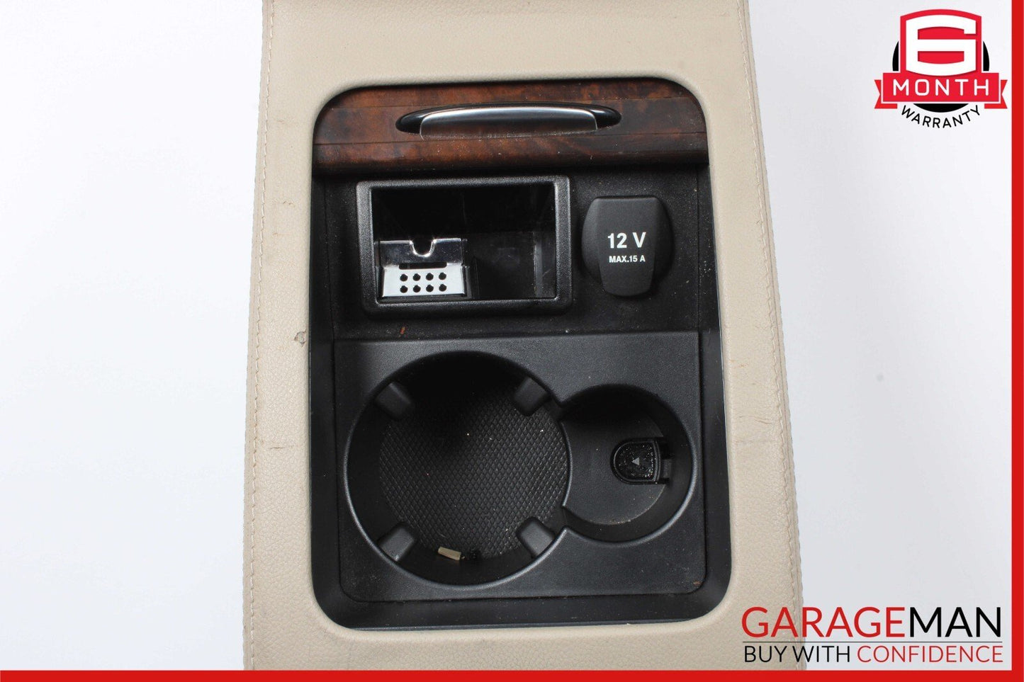12-14 Mercedes W218 CLS500 CLS550 Rear Center Console Armrest Storage Beige OEM