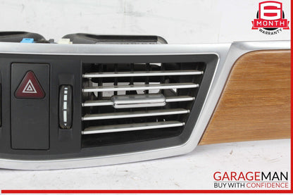 10-13 Mercedes W212 E350 E63 Front Center Dash AC A/C Air Vent Grille Trim Assy