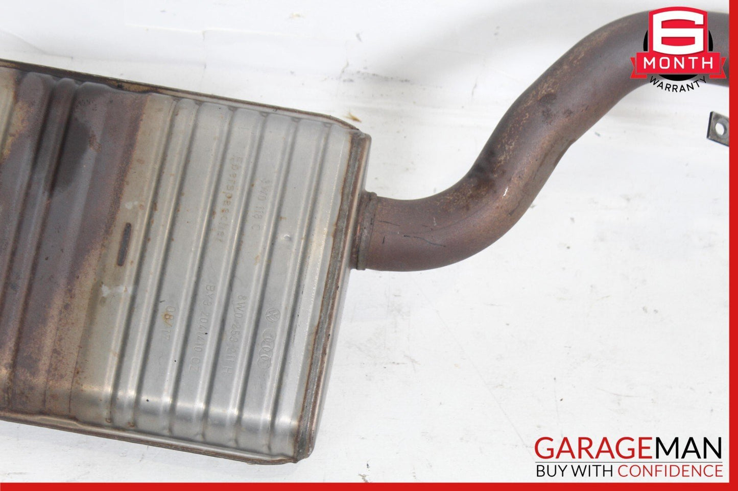 17-20 Audi A4 2.0L Exhaust System Front Resonator Muffler Pipe OEM