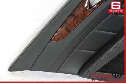 12-14 Mercedes W218 CLS550 Rear Left Side Interior Door Panel Cover Assy Black