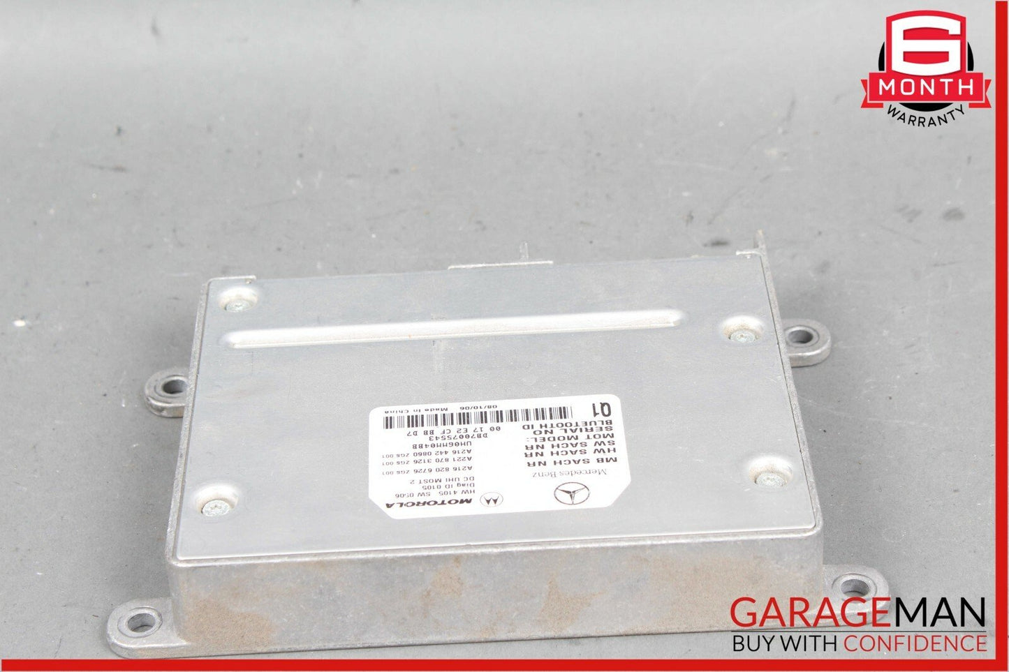 07-09 Mercedes W216 CL550 S550 Bluetooth Mobile Cell Phone Control Module OEM