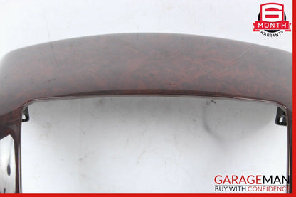 07-13 Mercedes W221 S400 S63 AMG Center Console Rear AC Control Trim Bezel Wood