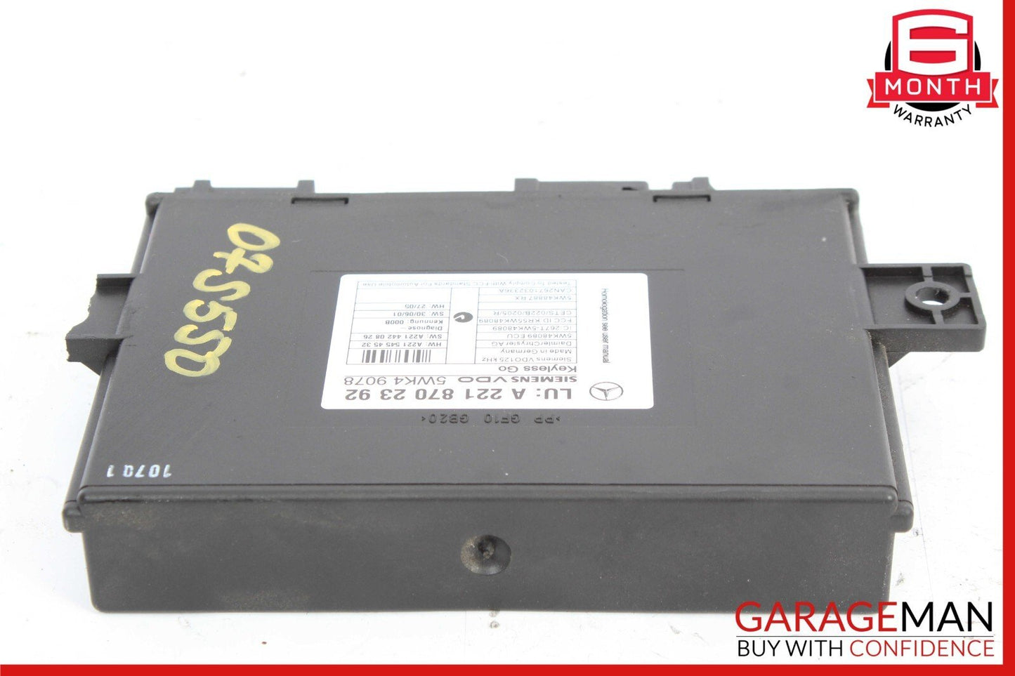 07-10 Mercedes W221 S550 CL550 CL600 S63 AMG Keyless Go Control Module Unit OEM