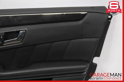10-13 Mercedes W212 E350 Front Right Interior Door Panel Trim Cover Assy Black