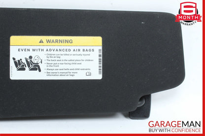 10-17 Mercedes W204 C250 E350 Right Passenger Side Sunvisor Sun Visor Black OEM