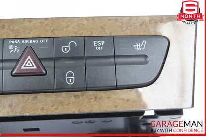07-09 Mercedes W211 E350 E550 Hazard Control Door Lock Switch Panel 2116801714