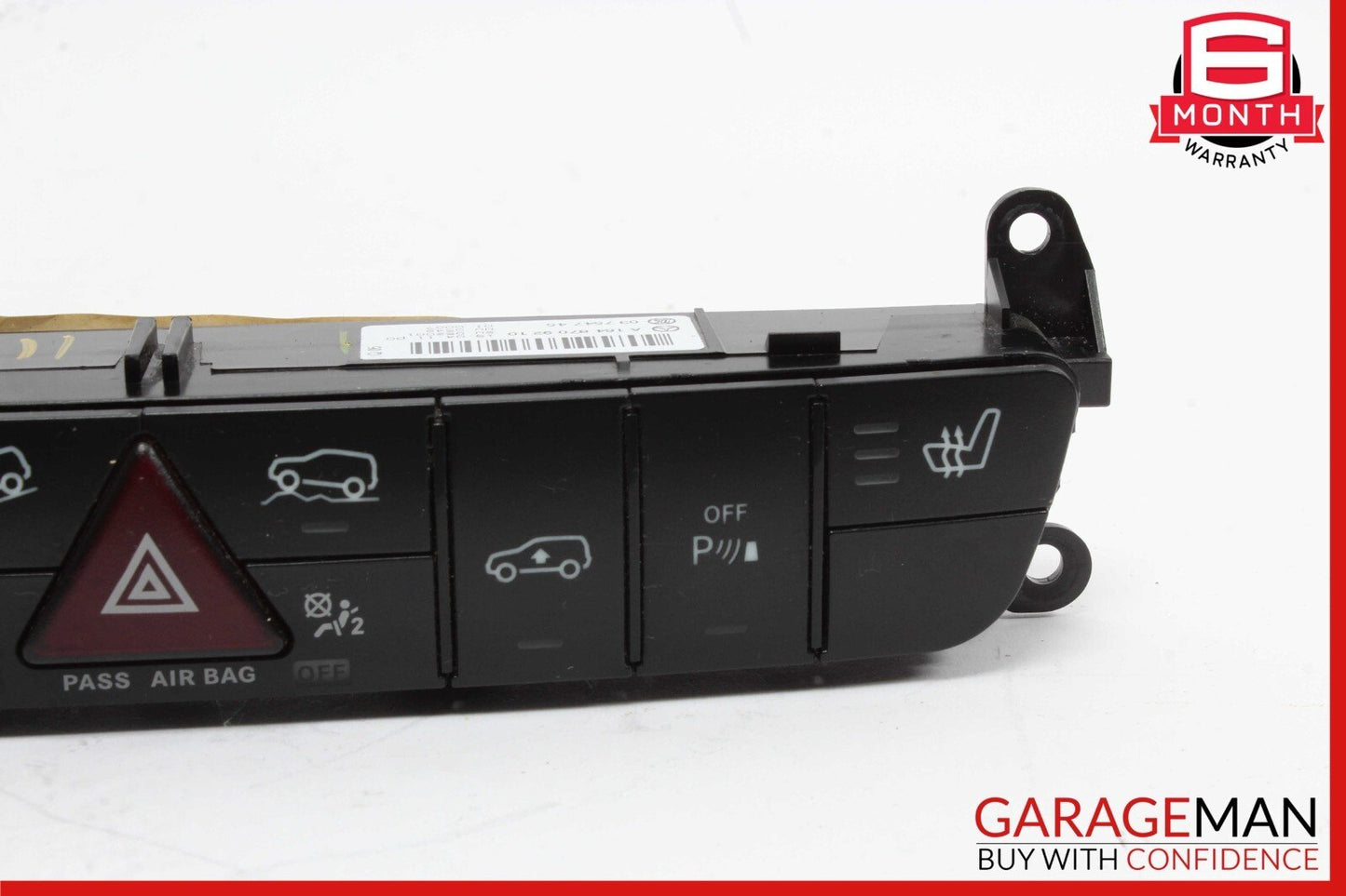 06-12 Mercedes X164 GL450 GL550 Hazard Light Control Switch Panel Module Unit