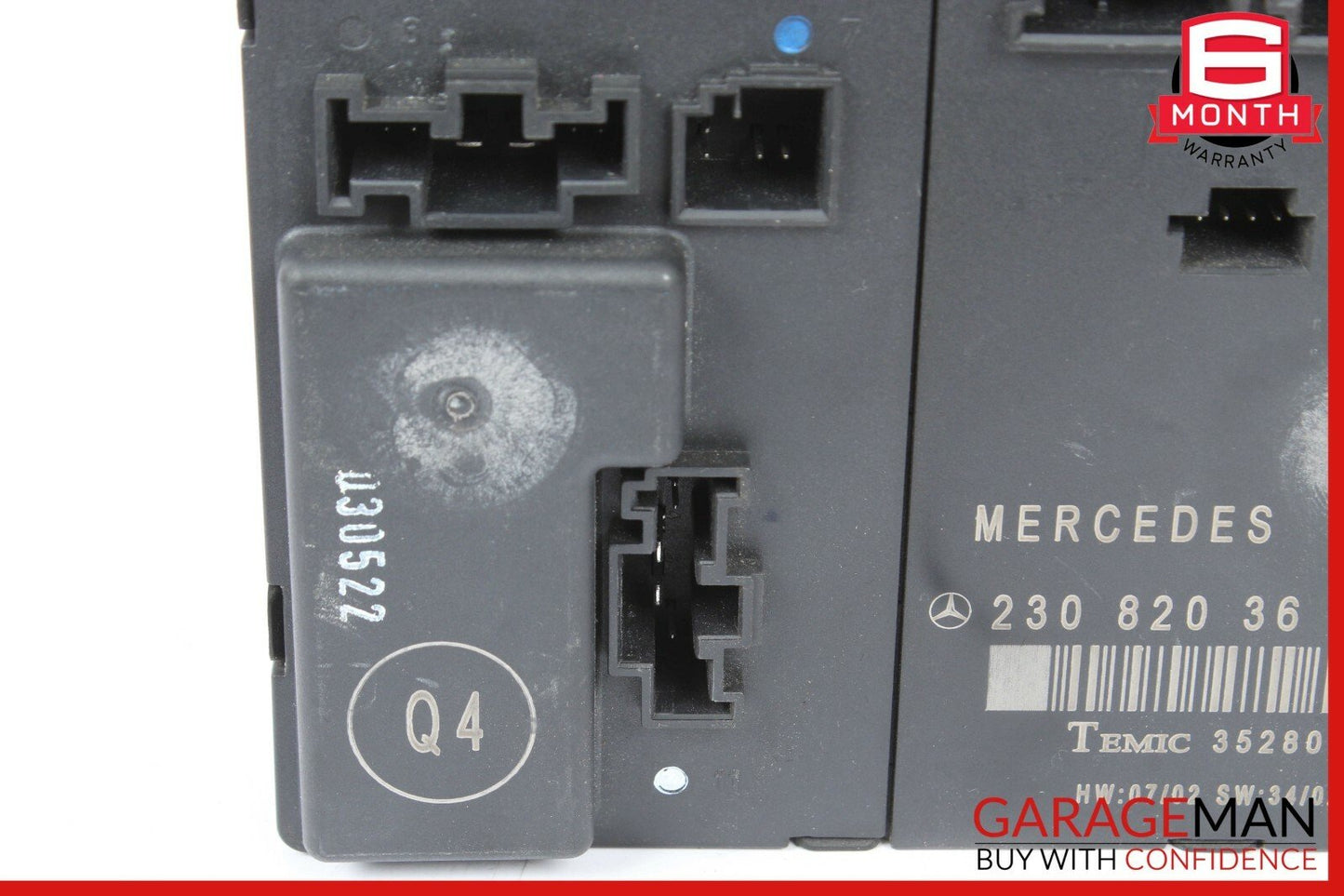 03-12 Mercedes R230 SL500 SL55 AMG Door Control Module Right Side 2308203626 OEM