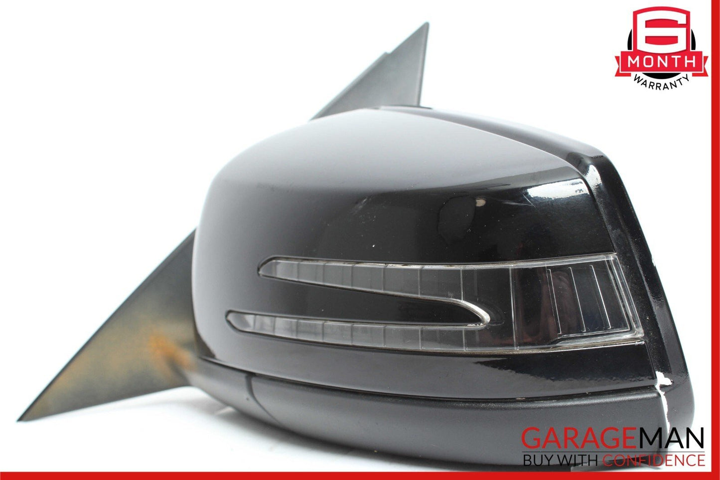 12-14 Mercedes W204 C250 Front Left Side Mirror Door Rear View Glass Black OEM