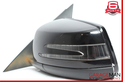 12-14 Mercedes W204 C250 Front Left Side Mirror Door Rear View Glass Black OEM