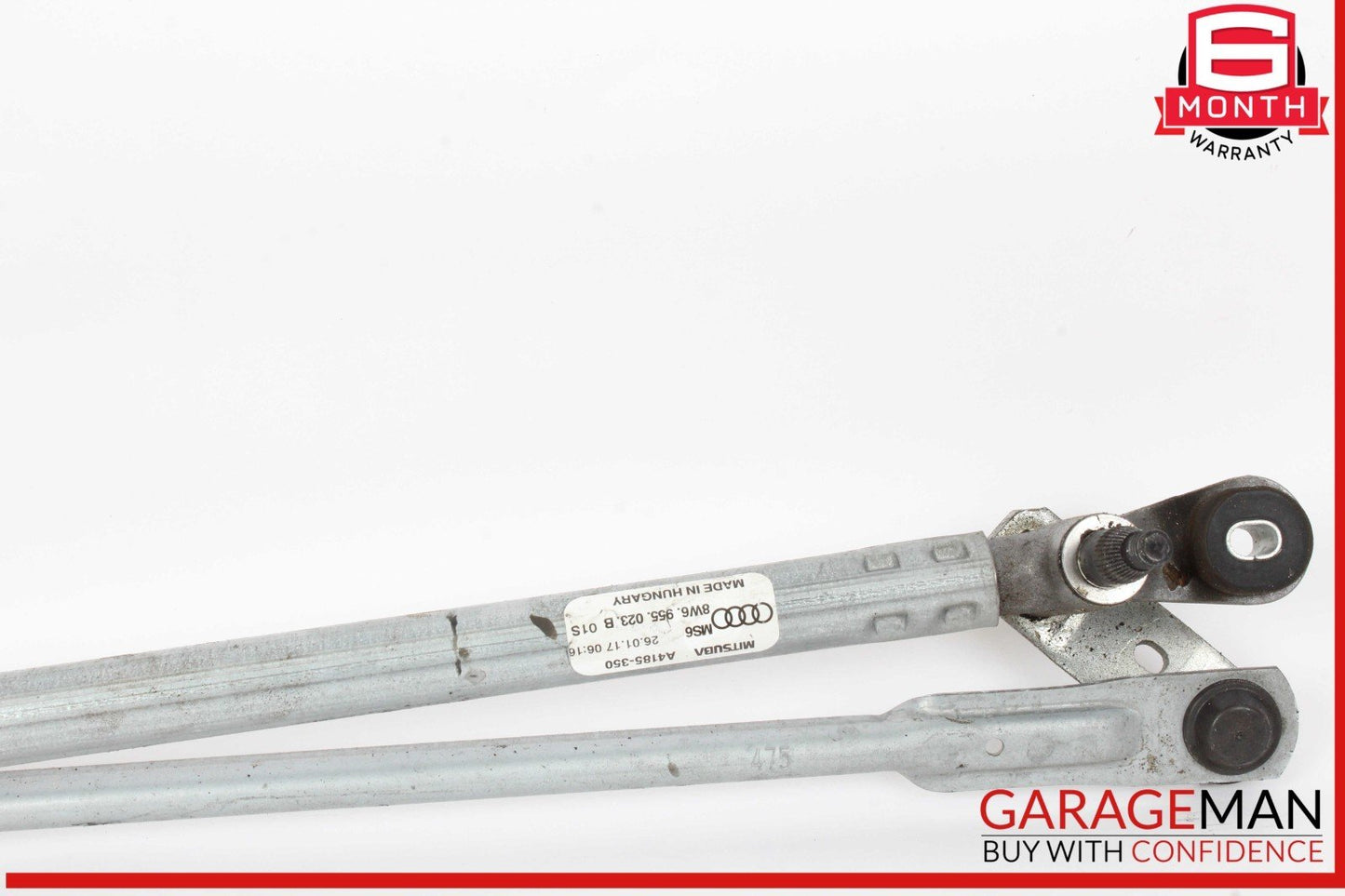 18-24 Audi S5 Front Windshield Wiper Motor Linkage Assembly 8W6955023B OEM