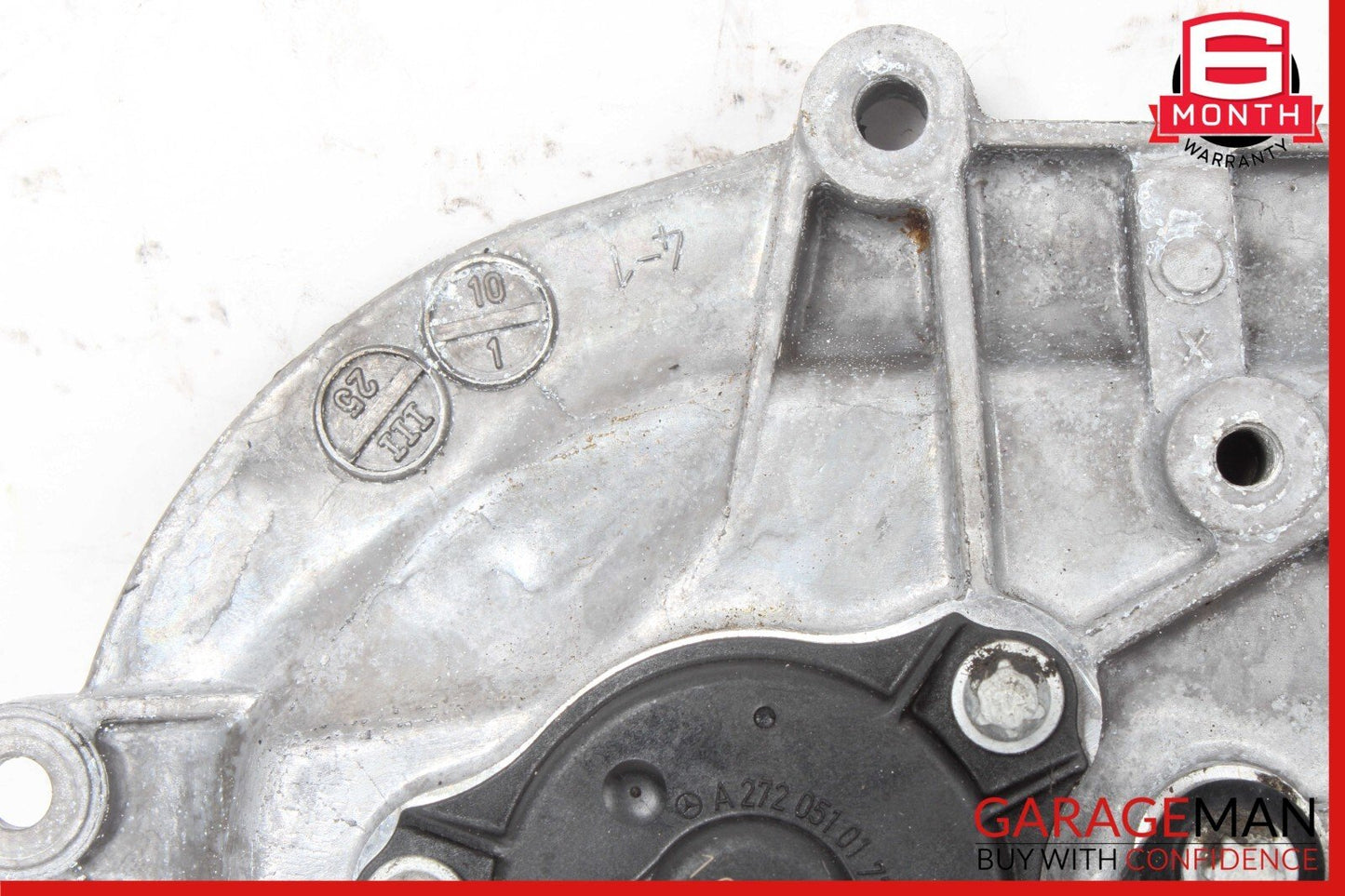 06-13 Mercedes W211 E350 R350 Front Right Engine Timing Chain Cover Plate OEM