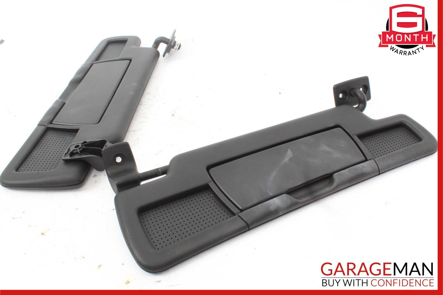 05-11 Mercedes R171 SLK350 Front Sun Visor Sunvisor Shade Set of 2 Pcs Black OEM