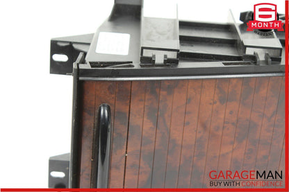 06-11 Mercedes W219 CLS500 Rear Center Console Armrest Cupholder Storage Wood