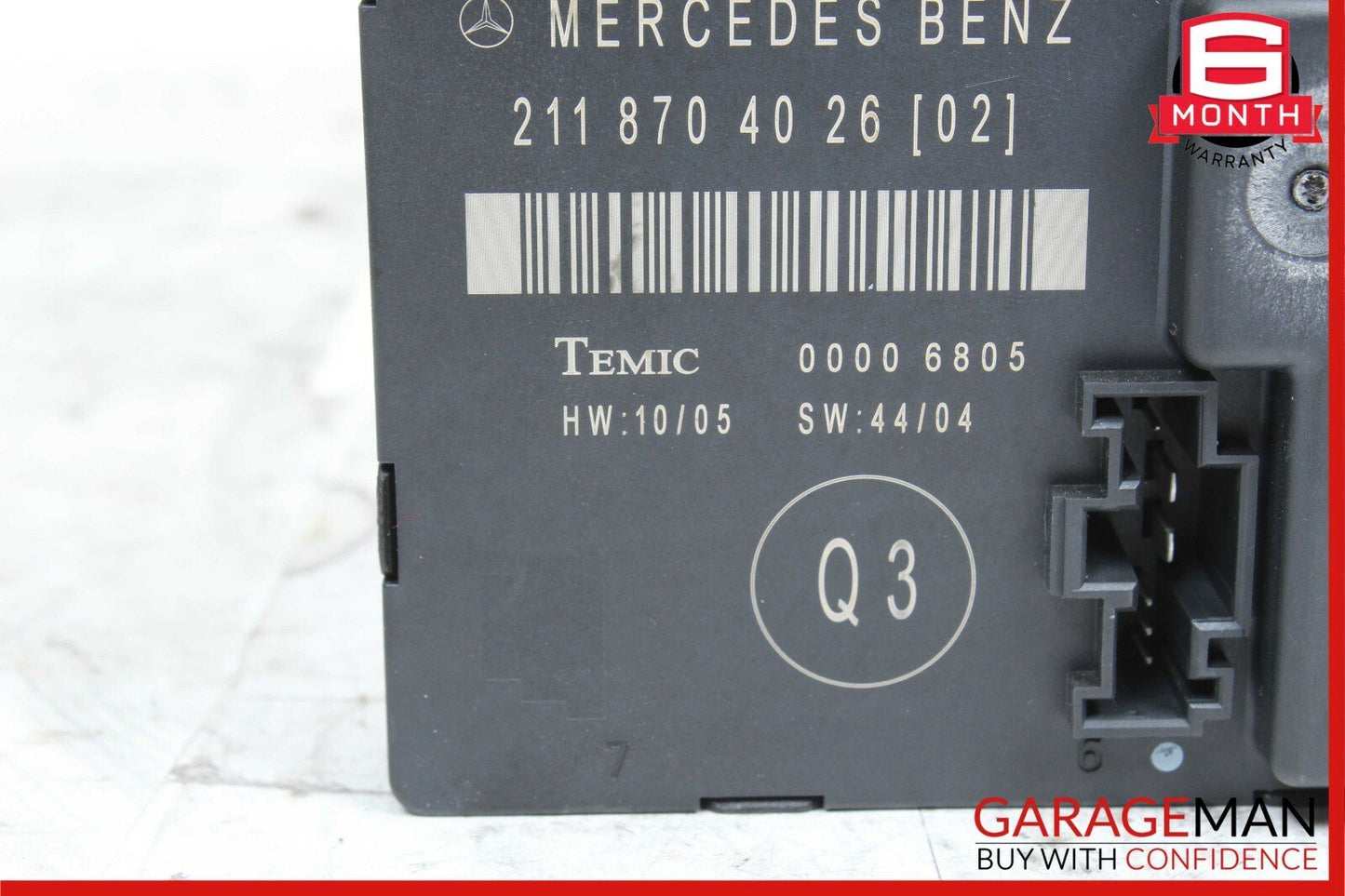 03-09 Mercedes W211 E350 E63 AMG Rear Left Driver Side Door Control Module Unit