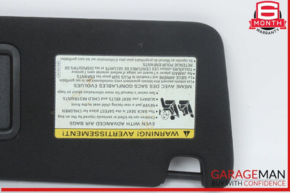12-18 Audi A7 A6 Front Right Passenger Side Sun Visor Sunvisor Black OEM