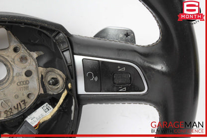 09-12 Audi S4 Front Left Driver Side Steering Wheel w/ Paddle Shifters OEM