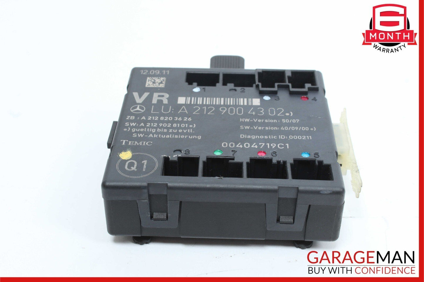 08-18 Mercedes C250 E350 CLS550 Front Right Side Door Control Module Unit