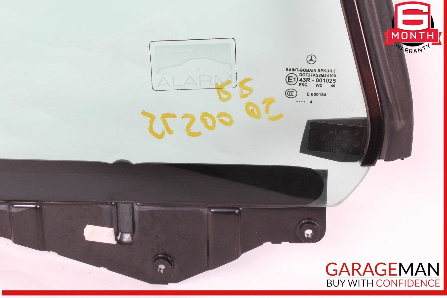 03-12 Mercedes R230 SL500 SL55 AMG Rear Right Side Quarter Window Glass OEM
