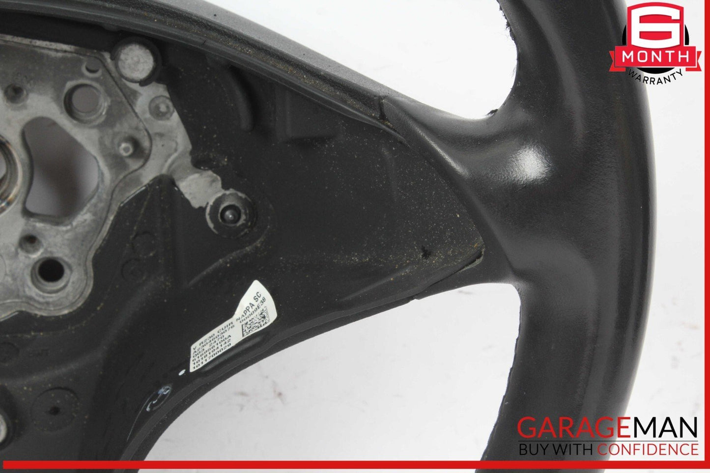 09-11 Mercedes R171 SLK300 SL550 CLS550 Sport Steering Wheel Nappa Black OEM