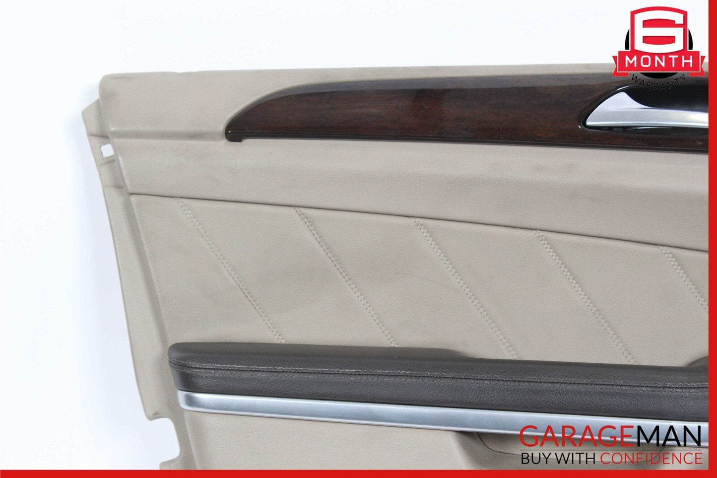 13-16 Mercedes X166 GL350 GL450 Front Left Side Interior Door Panel Assy Beige