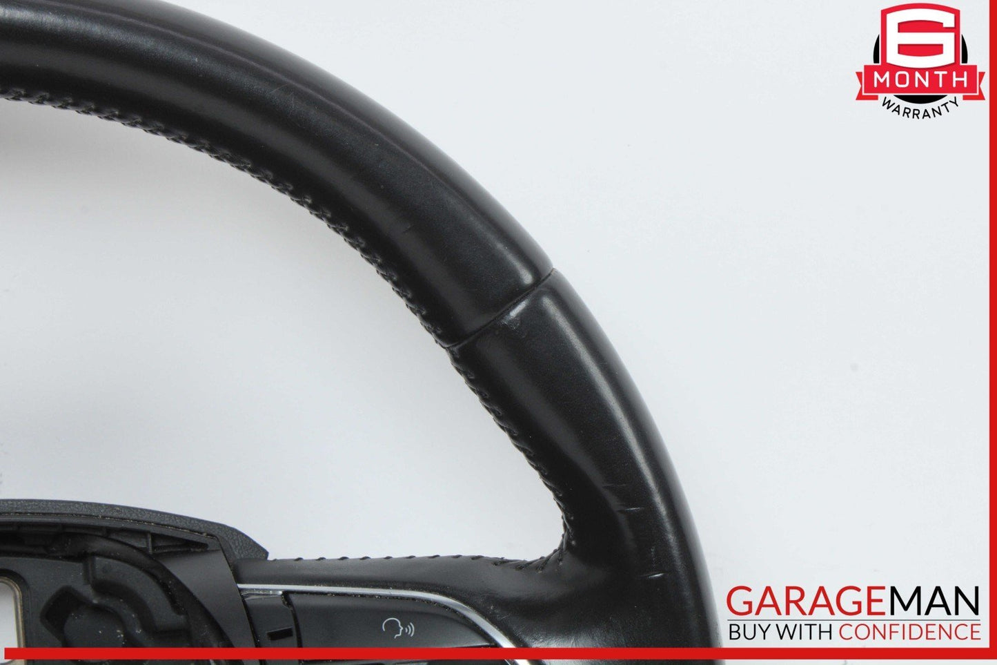 13-16 Audi A4 Front Left Driver Side Steering Wheel Black 4L0419091AC OEM