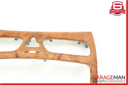 03-04 Mercedes W209 CLK55 AMG CLK500 Center Console Trim Cover Bezel Wood OEM