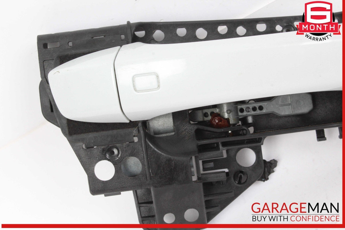 17-24 Audi Q7 Right Passenger Side Exterior Door Handle White 4M0837886A OEM