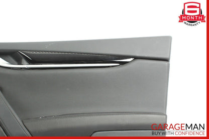 14-17 Maserati Ghibli Front Right Passenger Side Interior Door Panel Cover Black